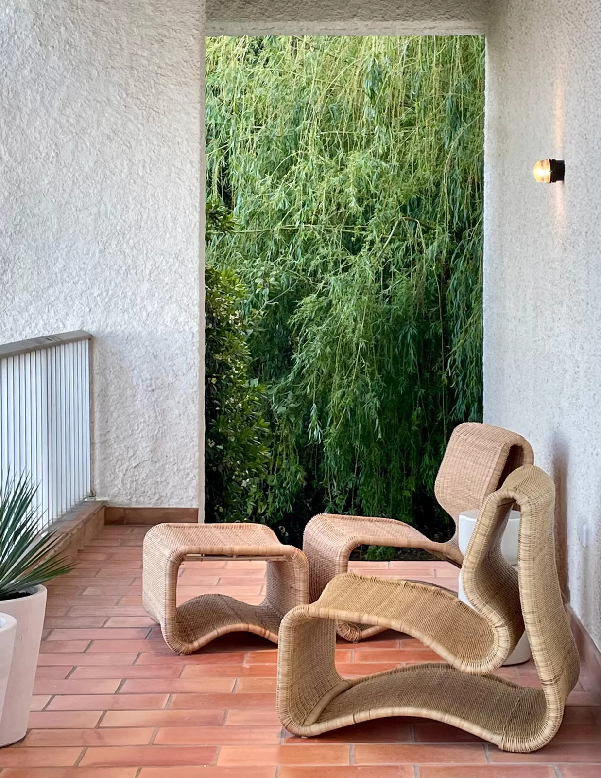 Terrace of a holiday villa on the Côte d'Azur